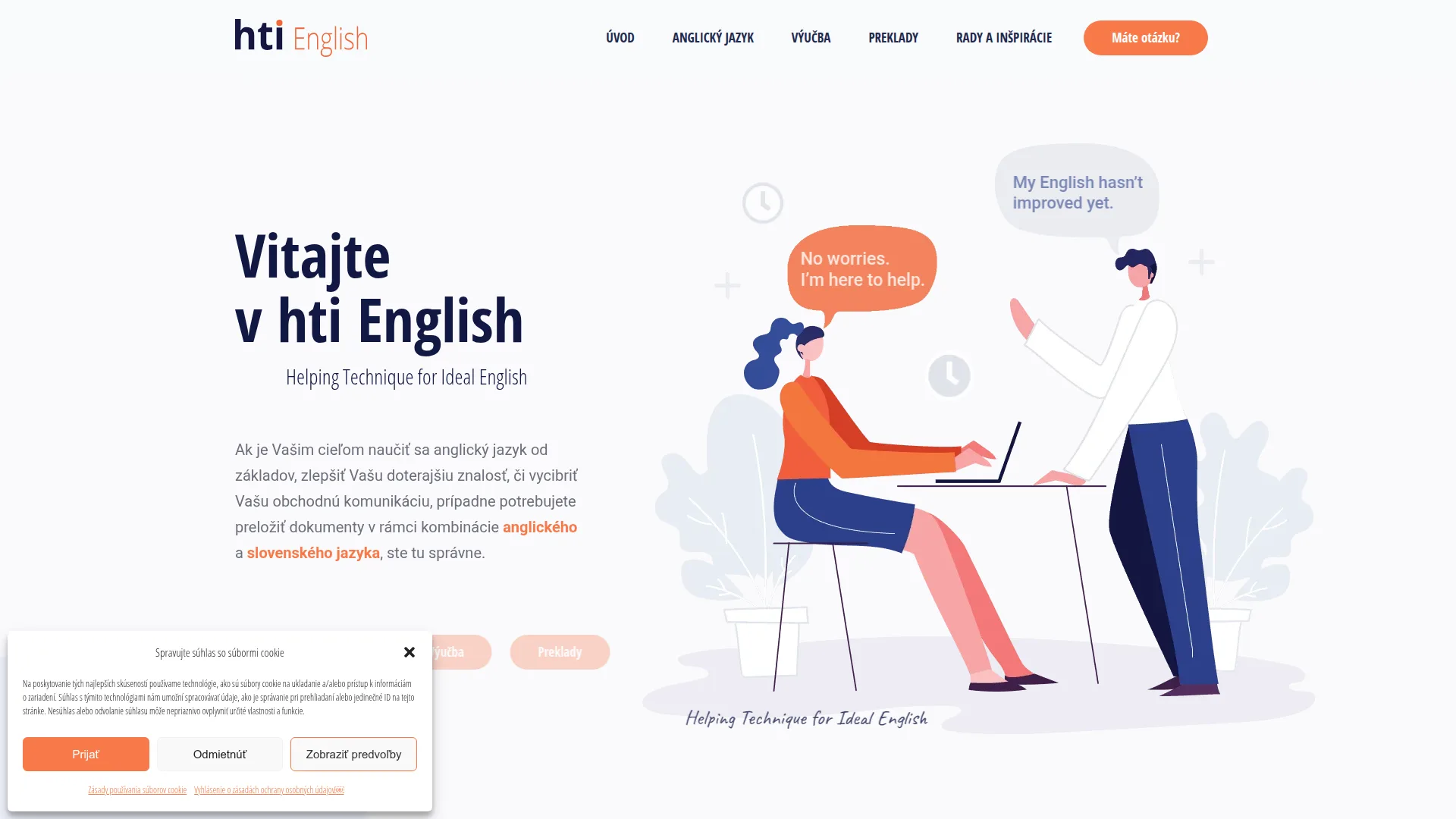 HTI English — Logo & Web
