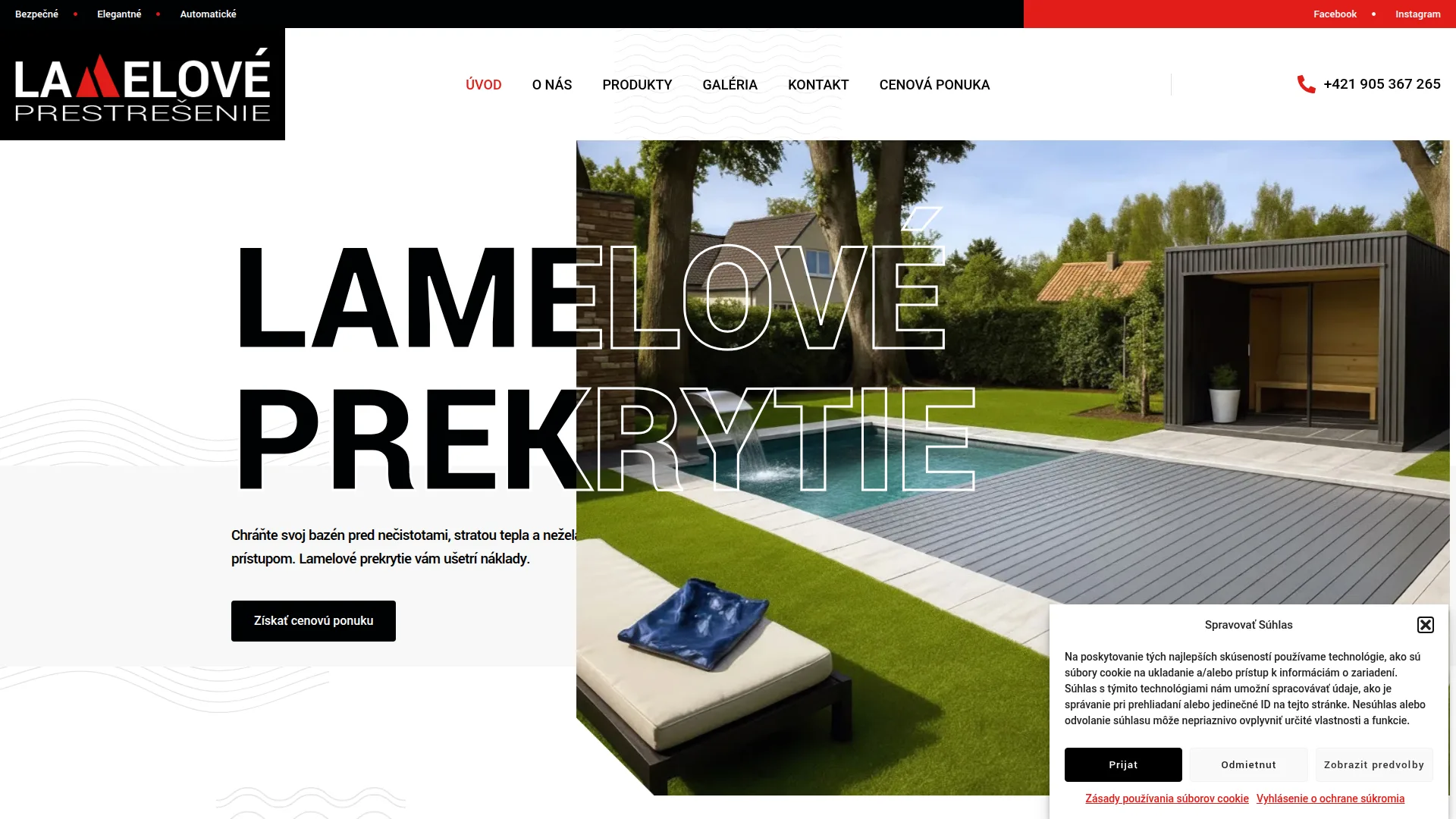 Lamelové Prestrešenie — Web & Logo
