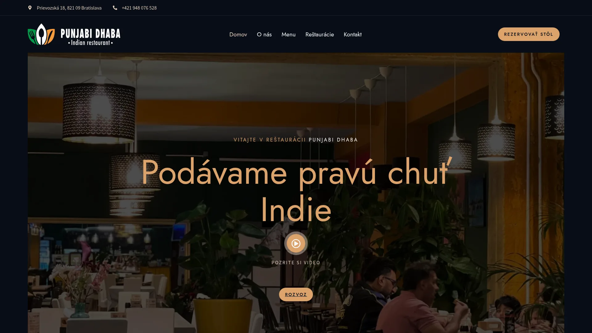 Punjabi Dhaba — Web & Rezervácie